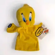 Tweety Bird Hand Puppet Warner Bros Looney Tunes Plush 1994 Applause VTG W/Tag