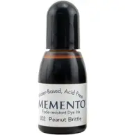 Tsukineko Memento Dye Water Based Ink REFILL Reinker 802 peanut brittle Brown