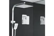 Cefito 10'' Rain Shower Head Set Handheld Square High Pressure Mixer Tap Chrome