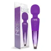 Introducing the Nixie Rechargeable Wand Massager - Purple Ombre Metallic: A Luxu