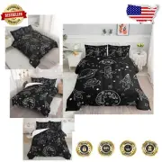 Machine Washable Kids Twin Comforter Set - Galaxy Astronaut Print for Children