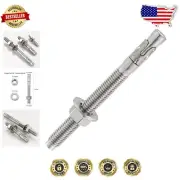 Heavy-Duty Wedge Anchors Set - 30 Pcs 5/16" x 5" for Effortless Installation