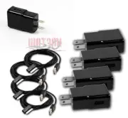 4X 2A TRAVEL POWER ADAPTER+6FT 30PIN USB CABLE BLACK IPHONE 4S IPAD 3 IPOD NANO