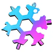 6 / 8 Heads Snowflake Multi Functional Keychain Tools Multi Tools