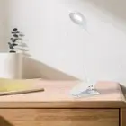 LED Reading Light with Clip-on USB Rechargeable Desk Table Lamp