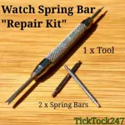 2 X Watch Strap Spring Bars Pins & 1 X Spring Bar Removal Tool Sizes (6-31 mm)