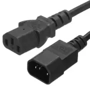AC Power Cord 3 Prong C14 Male to C13 Female 0.75mm2 5m 16.4Ft PDU Cable