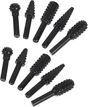 Metal Engraving Tools Woodworking Rotary Files 10pcs Drill Bit Set for Engraving Shaping Materials