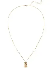 [Mocha] Elly Lou Flower Necklace for February in Light Gold