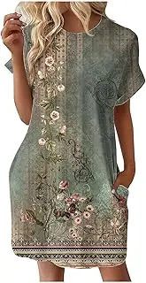 [Generic] Cyber Monday Deals 2024,Trending Dresses for Women 2024,Womens Cocktail Dress Womens Sundresses Sun Dresses for Women 2024 Casual Semi Formal Wedding Guest Dress(08-Pink,XXL)