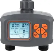 Sprinkler Timer, Dual Outlets Hose Watering Timer with Rain Sensor, 2 Zone Au...