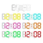 3D Digital Wall Clock, LED Digital Alarm Clock, Large Display, 3D LED Wall