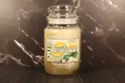 YANKEE CANDLE 22 oz. *RARE BEAUTY* JASMINE GREEN TEA: NEVER BURNED