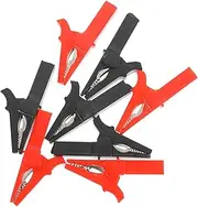 JECOMPRIS 8pcs Insulated Battery Clips for Electrical Testing Alligator Test Clamps Lightweight and for Voltage Testing Electric Welding and More