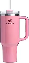 Stanley Quencher H2.0 Tumbler with Handle & Straw 30 oz | Twist On 3-Way Lid | Cupholder Compatible for Travel | Insulated Stainless Steel Drink Bottle | BPA-Free | Winter Berry Shimmer