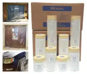 SKmax Pre-taped Masking, 3/4" Masking Tape with 3 Ft Drop Down Film By 27YDS