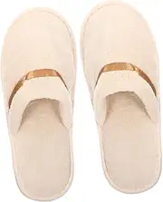 Beatifufu 2 Pairs Reusable Hotel Slippers Thick Coral Fleece Portable Travel Slippers for Home Spa and Guest Use Non Slip Design Breathable Comfort Suitable for All Occasions