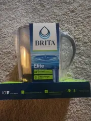 BRITA ELITE Pitcher 10-Cup Pacifica Water Filter System ELITE Filter White