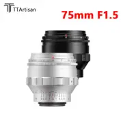 TTArtisan 75mm F1.5 Manual Large Aperture Full Frame Camera Lens for M42 Mount