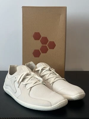 Vivobarefoot Men's US 12 Primus Asana III M Limestone Leather Sneakers 309313-01