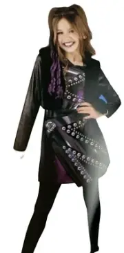 Jazwares Girls M (7/8) Shadow High Naomi Storm Costume Dress and Hair Extension