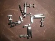 100 PCs Violin Fine tuner 4/4-3/4 size Silver Color fiddle string adjusters