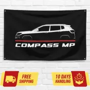 For Jeep Compass MP 2018-2022 Car Enthusiast 3x5 ft Flag Gift Banner