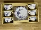Noritake Tea Cup Saucer Floral Pattern Set Of 6