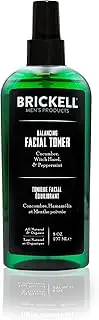 Brickell Men's Balancing Toner For Men, Natural and Organic Alcohol-Free Cucumber, Mint Facial Toner with Witch Hazel, 8 Ounce, Scented