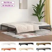 Pull-out Day Bed Sleepover Bed Sofa Bed Multi Colours Solid Wood Pine vidaXL