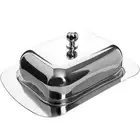 Mayer & Boch Rectangular Stainless Steel Butter Dish with Lid