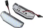 UVNBSO 2Pcs Error Free White License Number Plate Light Tail Lamp, for Mazda, 6 GH 2007-2012, for Mazda, RX-8 RX8 2004-2012 Car-Styling License Plate Light