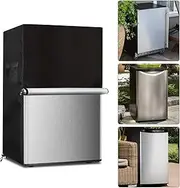 Sobana Upright Freezers Cover,Waterproof Outdoor Fridge Cover with Double Zipper for 3.0 Cubic Compact Mini Freezer (22" W x 23" D x 34" H,Black)
