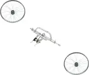 Black Trike Conversion Kit for 26" Bike & Two 26" Hollow-Hub Wheel 36 Spoke.