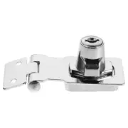 1 Set Keyed Hasp Lock Latch Metal Cabinet Lock Hasp Latch For Home Drawer Lock