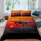 Sailing Duvet Cover Set Double 200X200 Cm Brushed Microfiber Comforter Cover