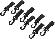 KOMBIUDA Stroller Bag Organizer Hooks 360° Swivel Pram Hook for Hanging Shopping Bags Nappy Caddy Organiser Easy Use for Outdoor Activities