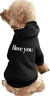 I Love You I Know Dog Hoodies Funny Print Pet Dog Shirt Winter Puppy Apparel Dog Warm Sweater for Dog