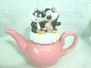 Warner Brothers Pepe & Penelope Teapot New In Box - Box Is Very Worn