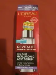 Loreal Revitalift Derm Intensives 1.5% Pure Hyaluronic Acid Serum 30ml frag free