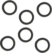 6pcs Scissor Ring Fidget Sharpener Guards for Chopping Multifunctional Gardening Thumb Pusher Sizers Scissor Finger Rings Covers Protection for Tips Adjuster Leaky Black