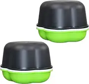 Toyvian 2 Sets Durable Sprouting Trays with Lids Breathable Nursery Boxes for Gardening Greenhouse Planting and Potting and Practical Starter Trays