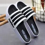 [XBCDX] Open Toe Slide Slippers Men's Soft Bottom Plastic Thick Bottom Shower Beach & Pool Shoes Soft Sandals (Size : 42/43)