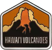 [Vagabond Heart] Hawaii Volcanoes National Park Enamel Pin - Hawaii Volcanoes Souvenir Lapel Pin, Nickel, no gemstone