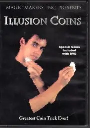 MAGIC MAKERS - ILLUSION COINS DVD (Region Free) includes 4 special coins AS NEW