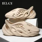 IELGY 椰子夏季木屐羅馬拖鞋沙灘戶外厚底男女