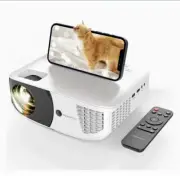 WEWATCH V52 Projector 1080P Full HD 230'' WiFi HDMI & Portable Projector Screen