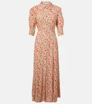 [Rixo] Rixo Bloom floral midi dress AU 6 multicoloured