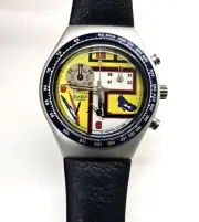 SWATCH IRONY CHRONO Medium 2009 - YMS4010 - Color Rays - Brand New