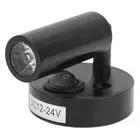 (Black Warm White) 1224V 3W LED Reading Light Bedroom Bedside Lamp